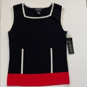 NWT Sleeveless Rayon Lightweight Shell